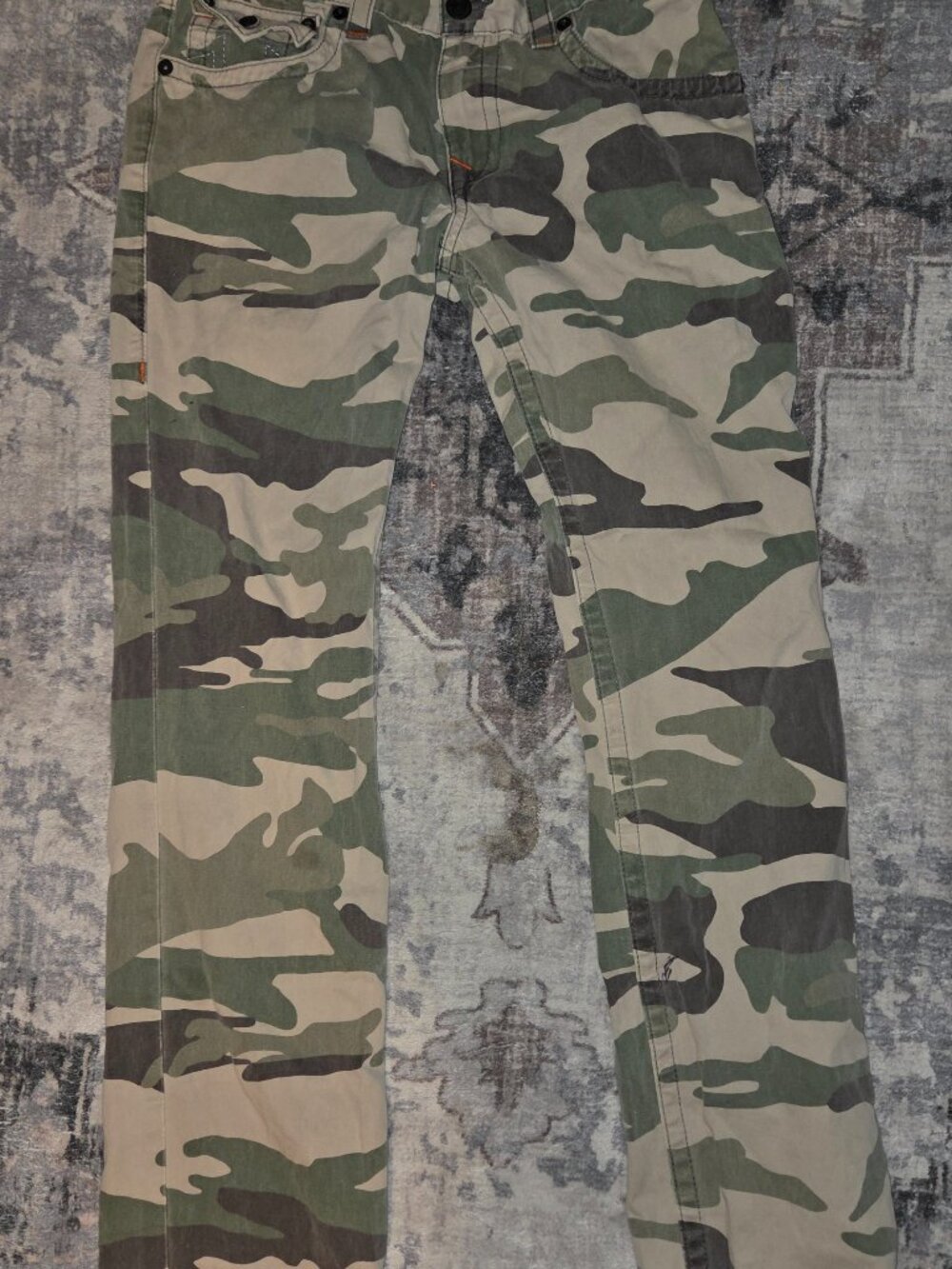 Mens true religion jeans camo size 32
